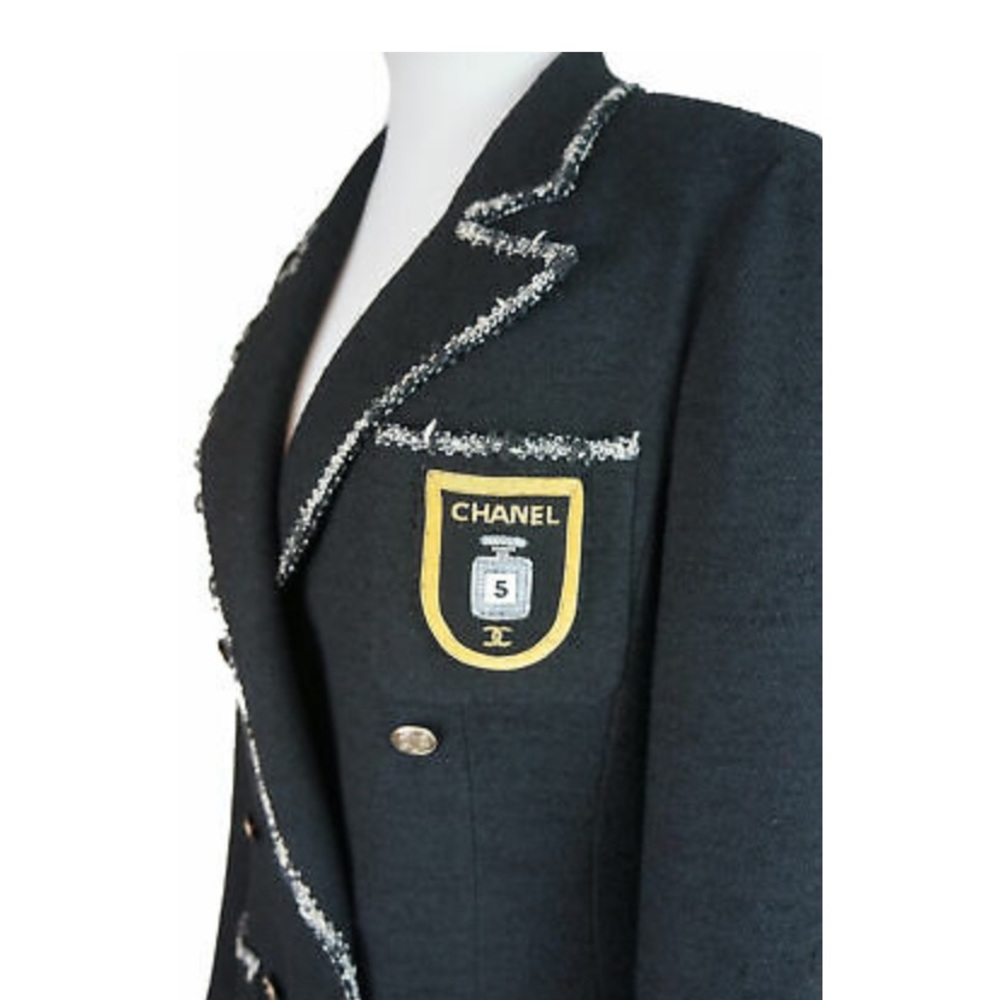 Chanel 05C The Devil Wears Prada Double Breasted Perfume Crest Jacket Size 40 - Picture 5 of 8